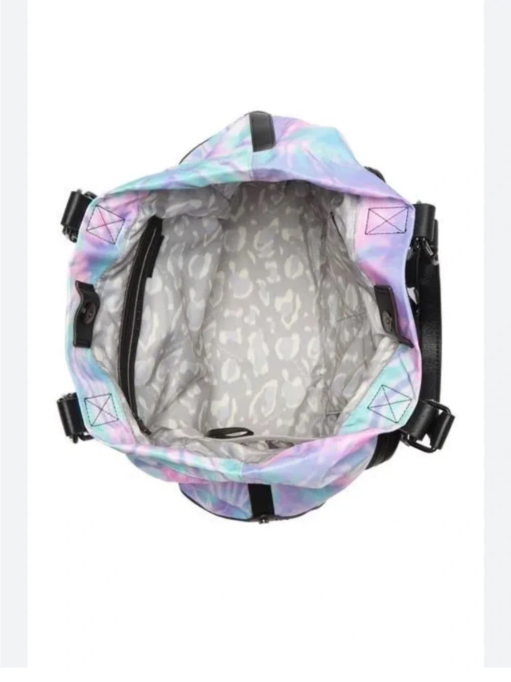 Aimee Kestenberg Lighten Up Tie Dye Swirl Nylon Leather Tote